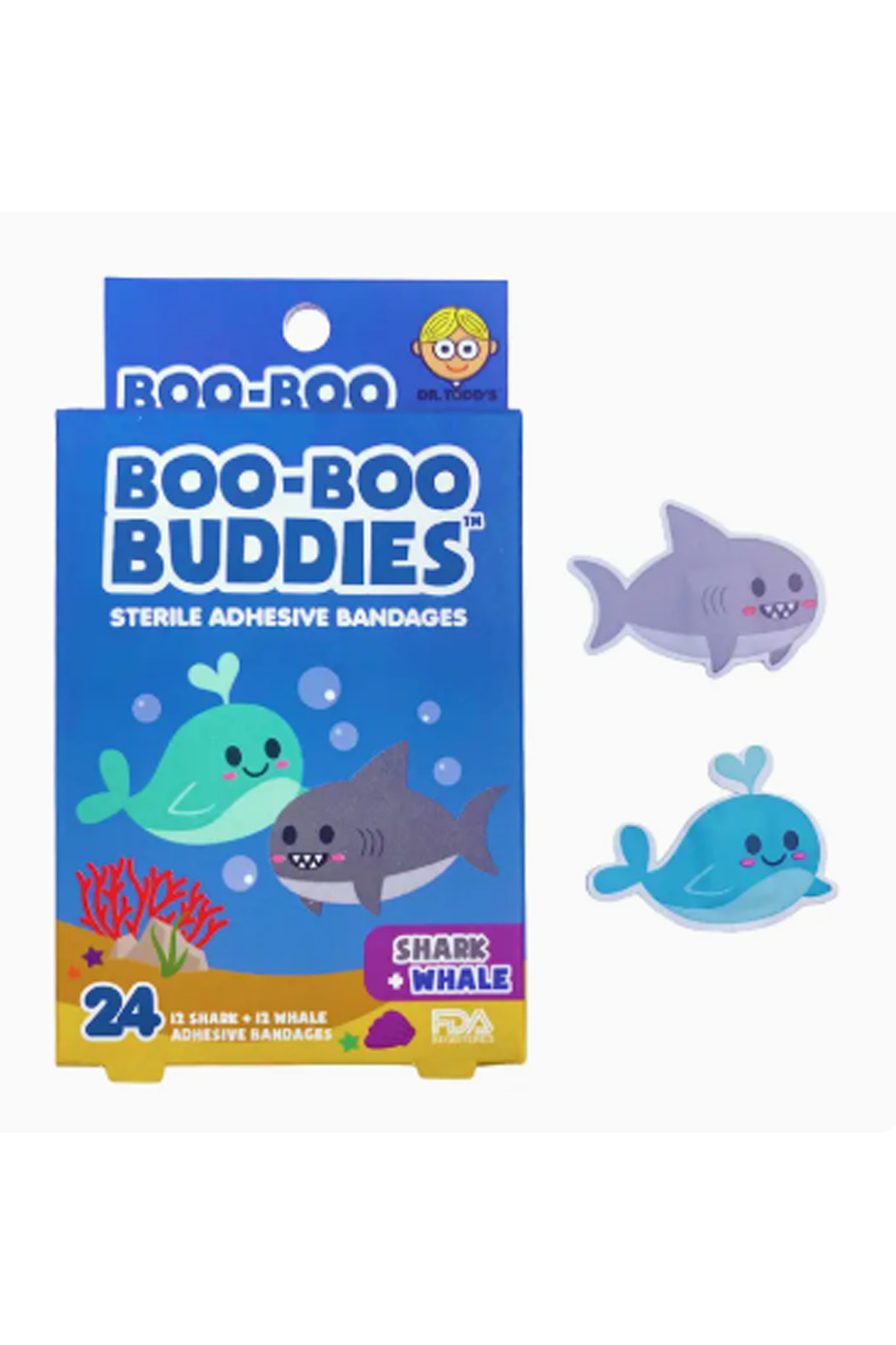 Boo Boo Buddies Bandages - Shark Whale