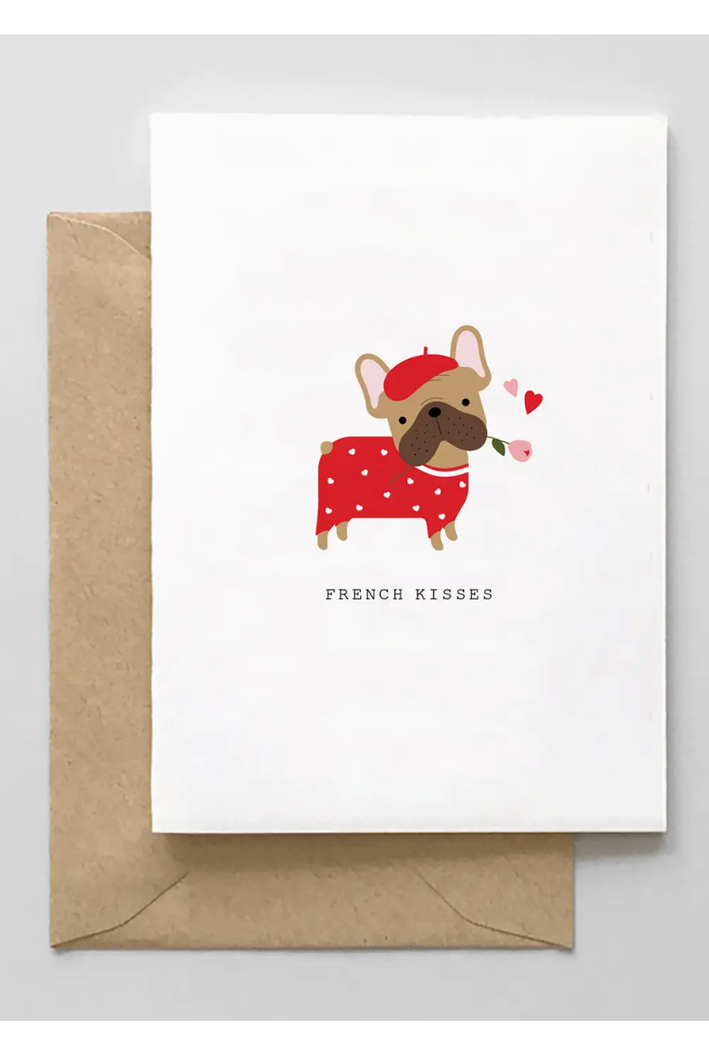 MB Valentine Greeting Card - French Kisses