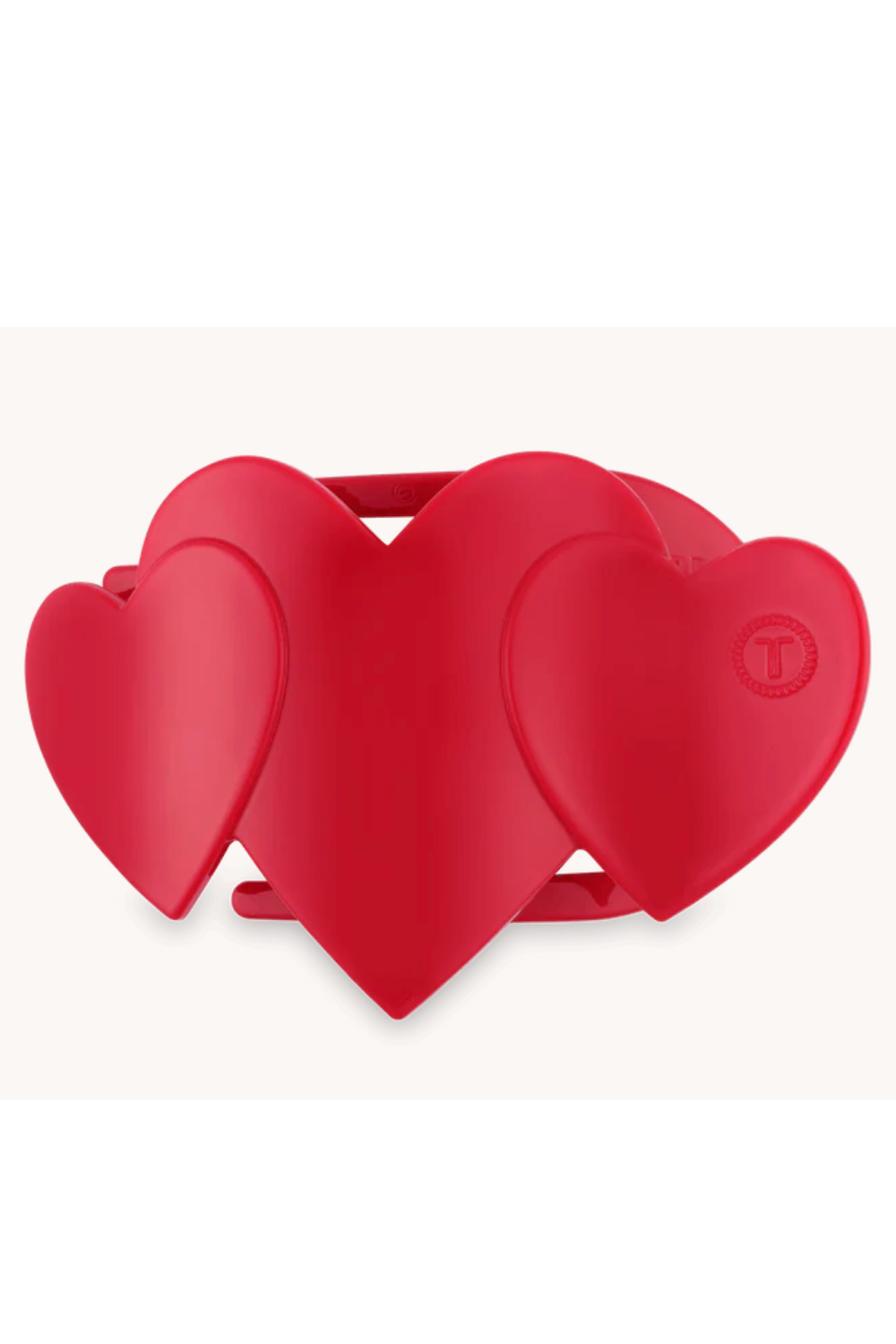 Teleties Heart to Heart Hair Clip - Red