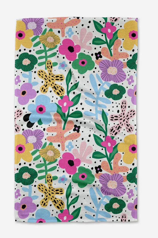 Geometry Kitchen Tea Towel - Abstract Botanicals