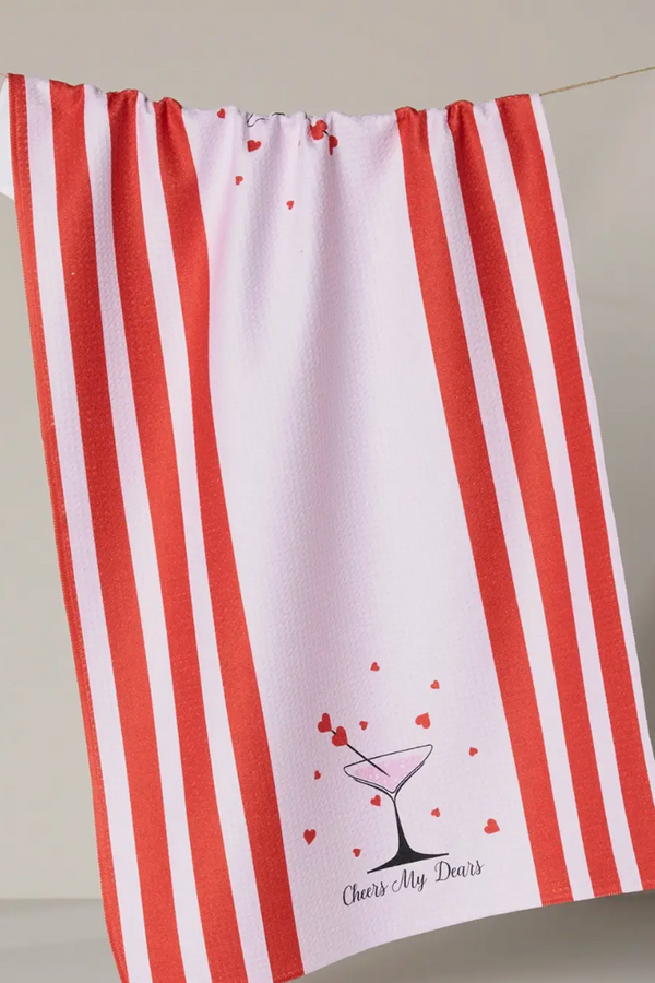 Geometry Kitchen Tea Towel - Cheers My Dears