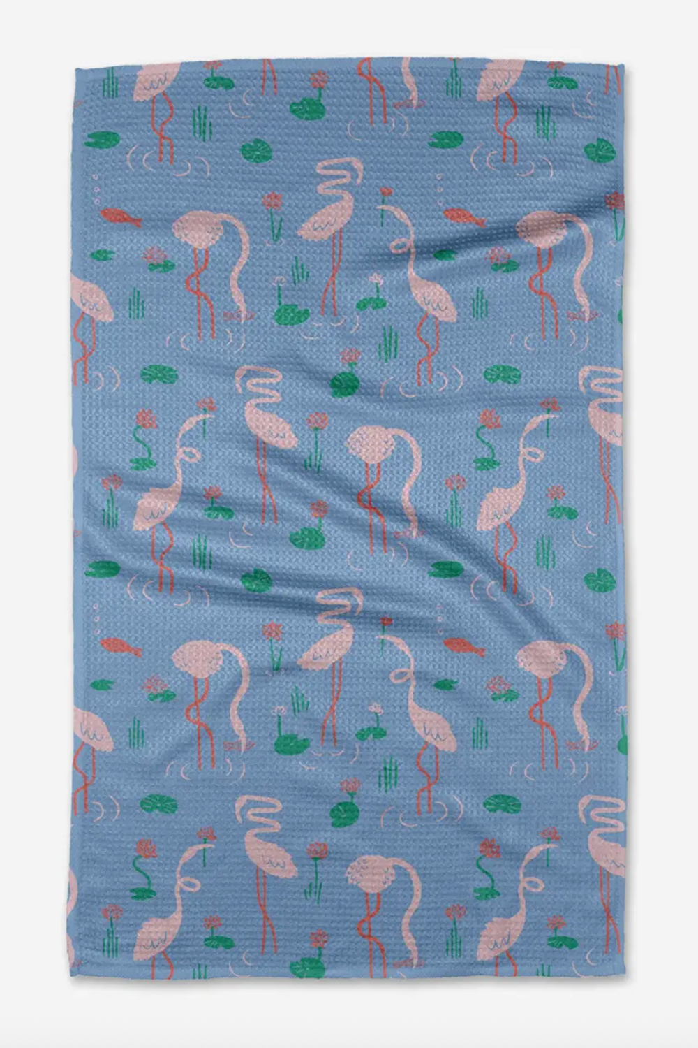 Geometry Kitchen Tea Towel - Flirty Flamingo
