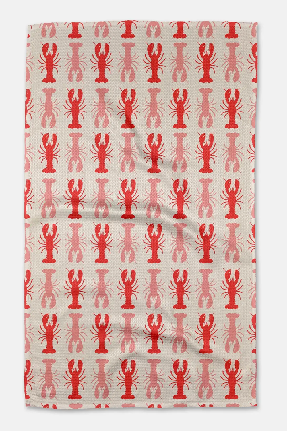 Geometry Kitchen Tea Towel - Lobster Stripe