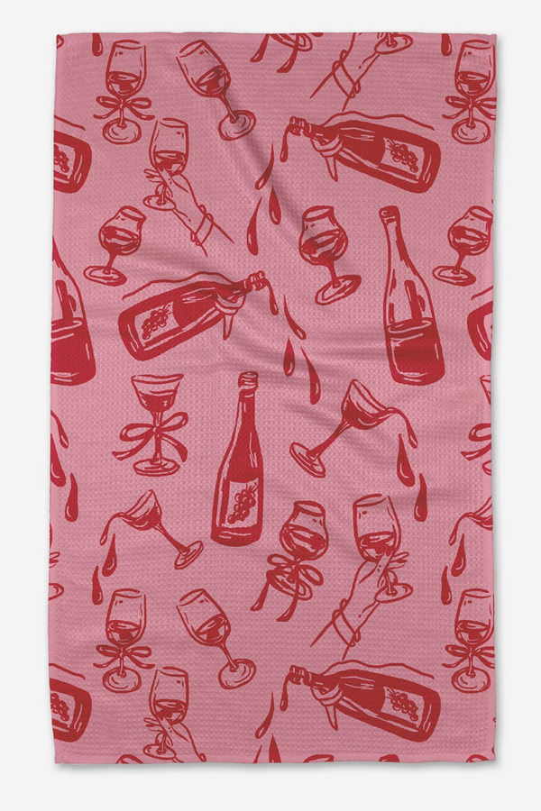 Geometry Kitchen Tea Towel - Wining and Dining