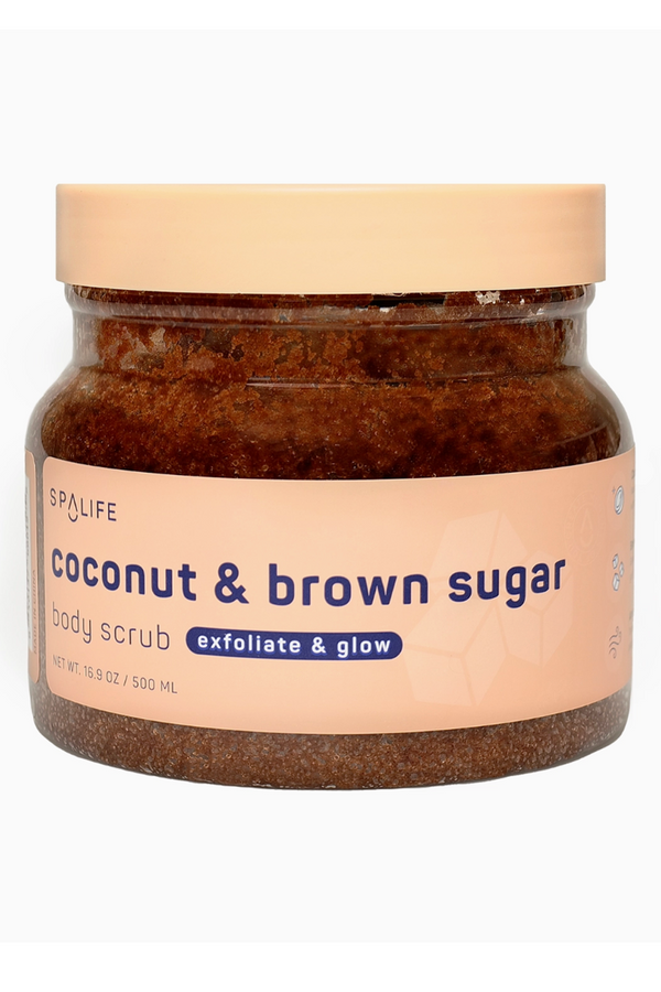 Exfoliating Body Scrub Jar - Coconut & Brown Sugar