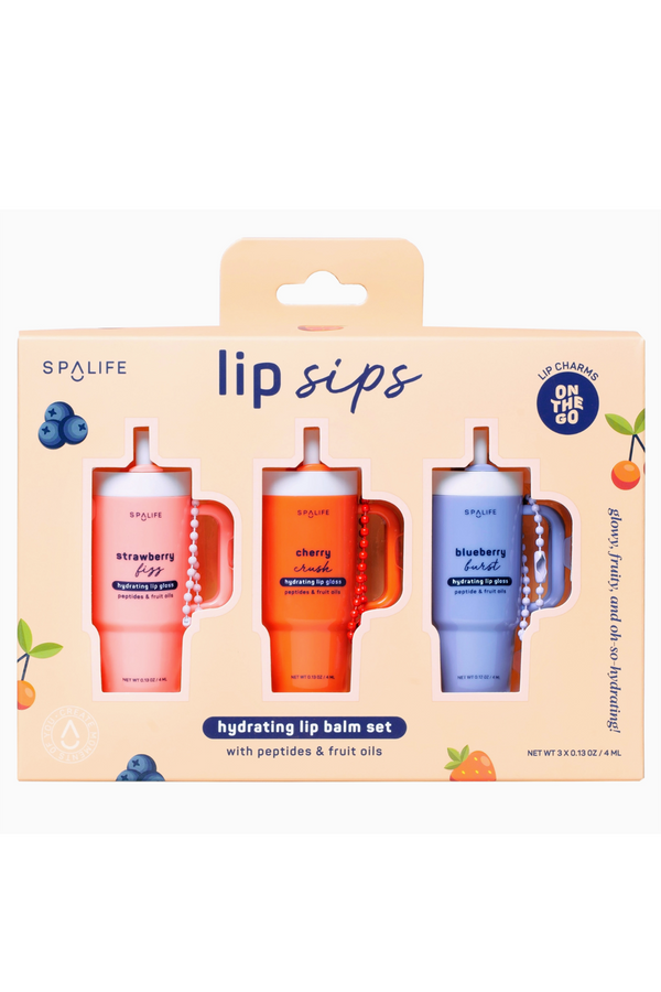 Lip Sips Hydrating Lip Balm Trio Set