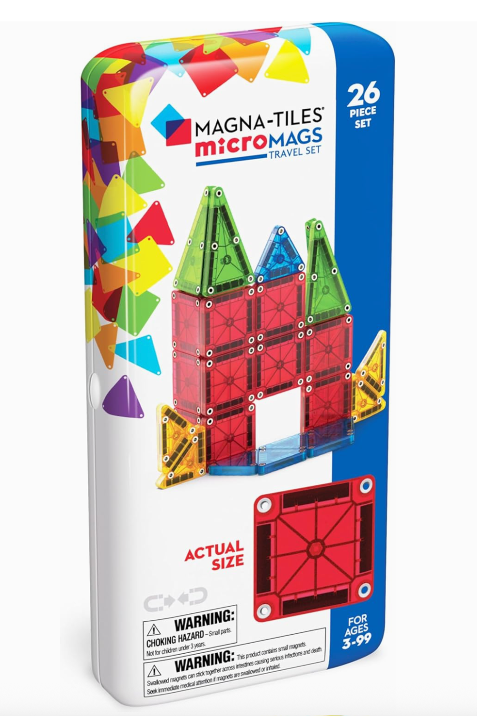 Magna-Tiles Micromags 26 Piece Travel Set