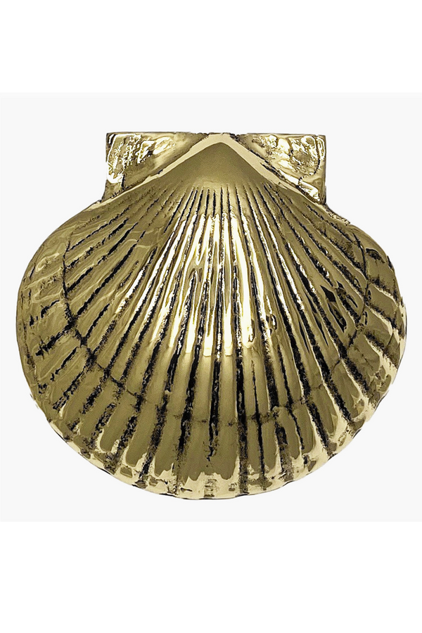 Door Knocker - Scallop Brass