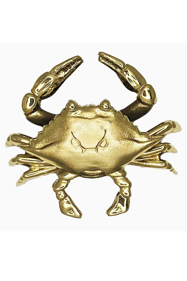 Door Knocker - Crab All Brass