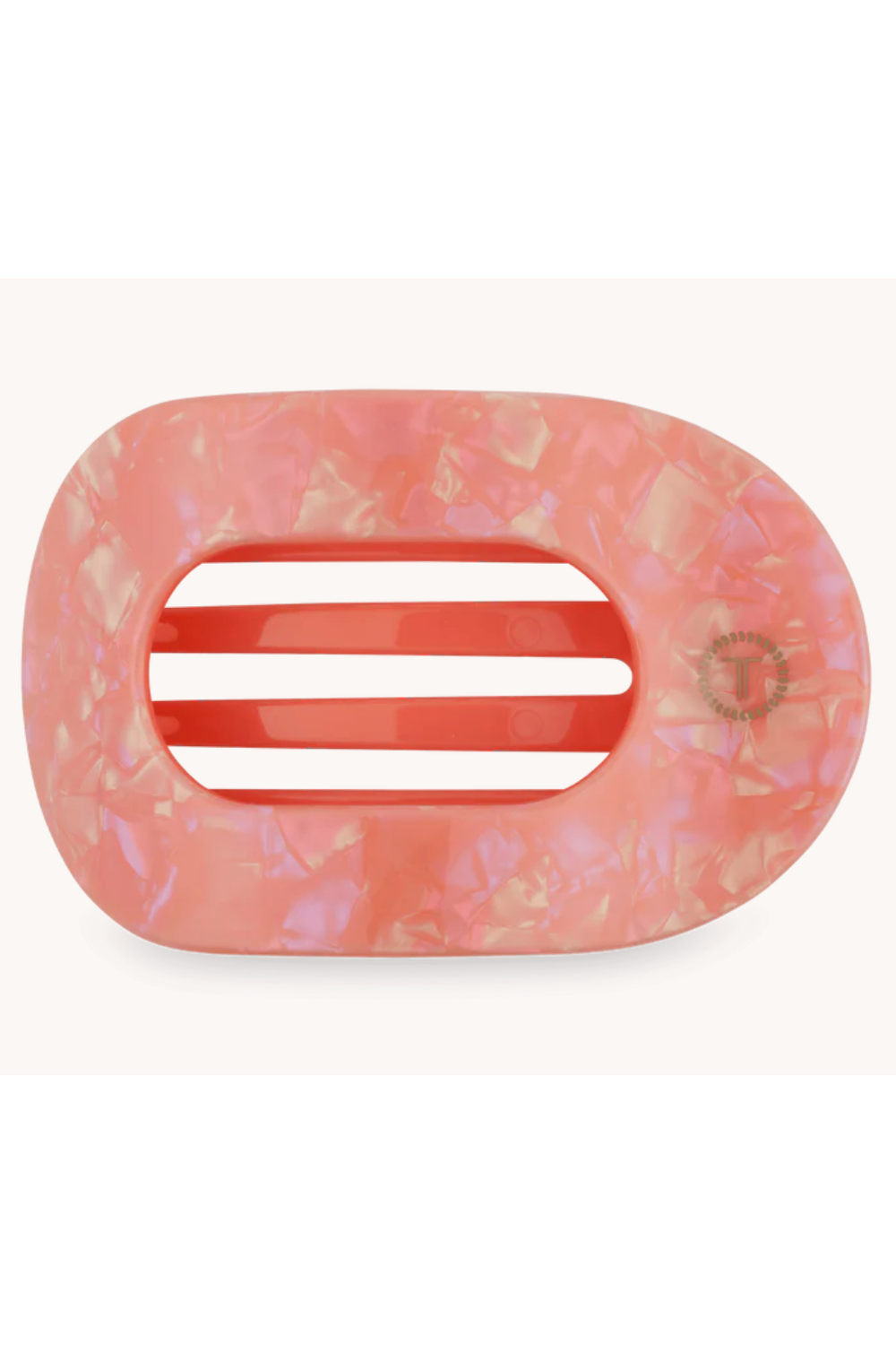 Teleties Flat Round Hair Clip - Dreamsicle