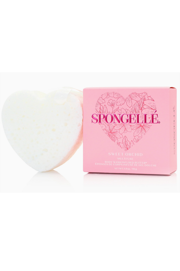 Spongelle Heart Buffer - Sweet Orchid