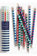 EFran Set of 10 Pencils - Varsity Stripes