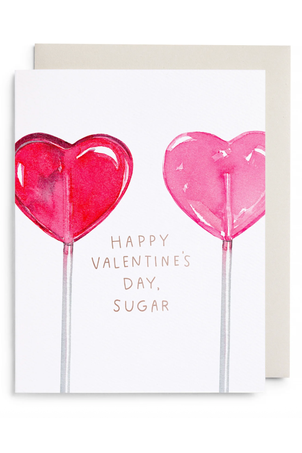 EFran Valentine's Day Greeting Card - Heart Lollipops