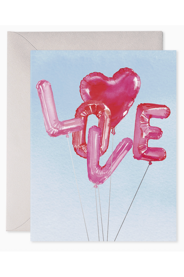 EFran Valentine's Day Greeting Card - Helium Love