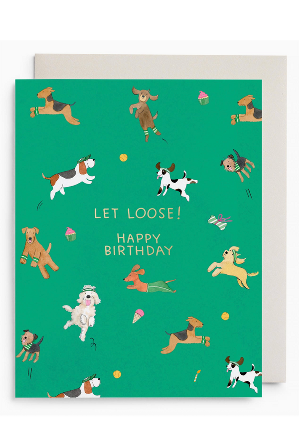 EFRAN Birthday Greeting Card - Off Leash