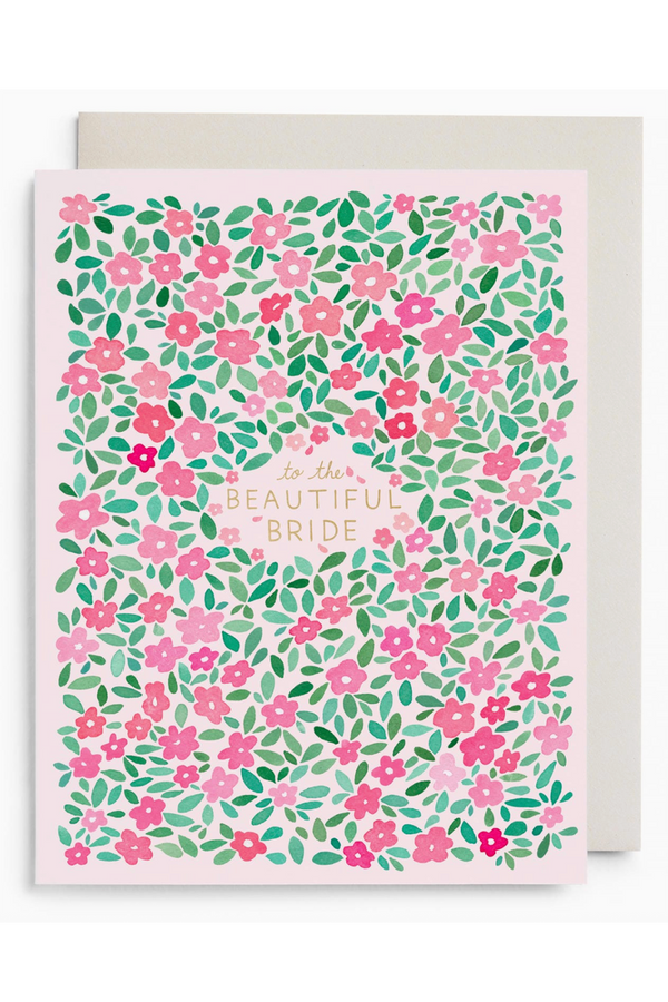 EFRAN Wedding Greeting Card - Pink Petals