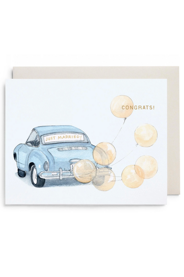 EFRAN Wedding Greeting Card - Vintage Car