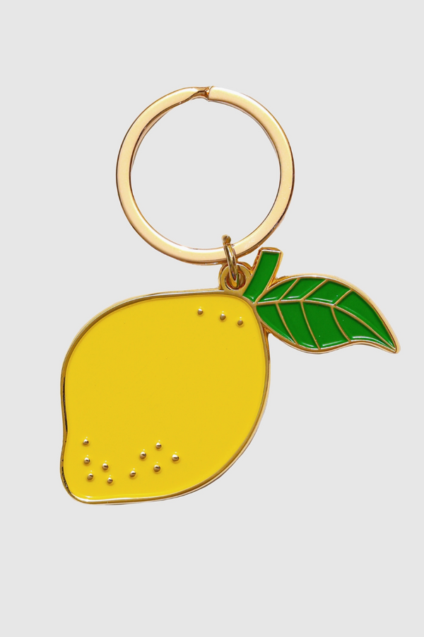 Trendy Enamel Keychain - Lemon