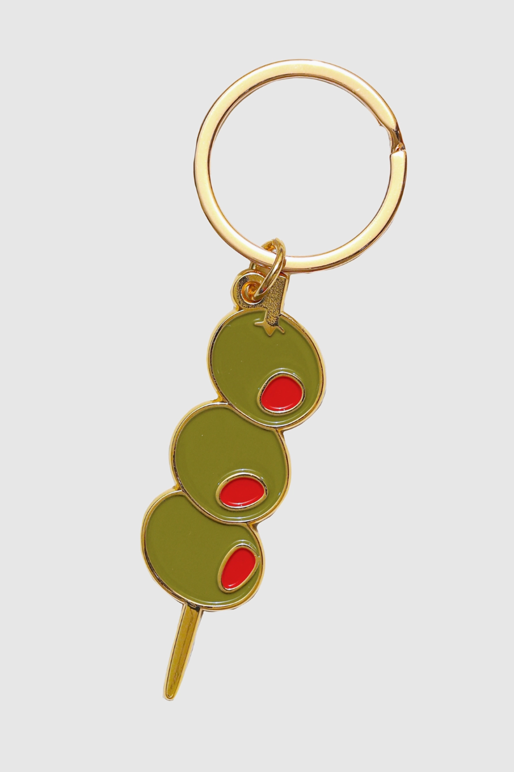 Trendy Enamel Keychain - Olives