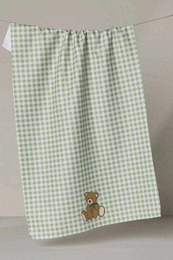 Geometry Kitchen Tea Towel - Lucky Bear