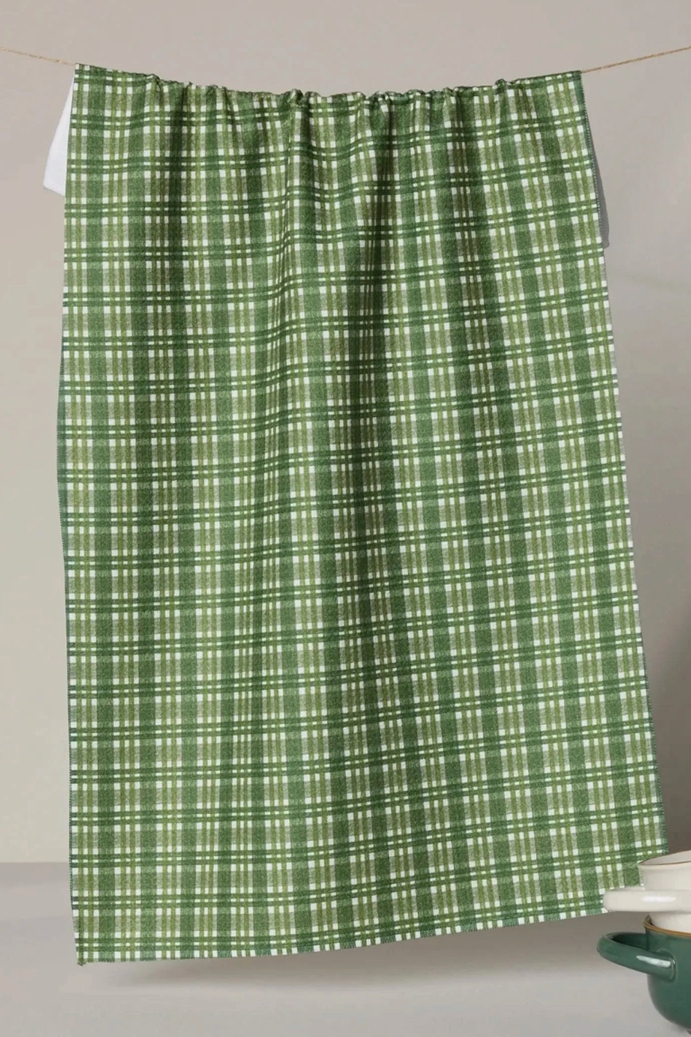 Geometry Kitchen Tea Towel - Shay Plaid