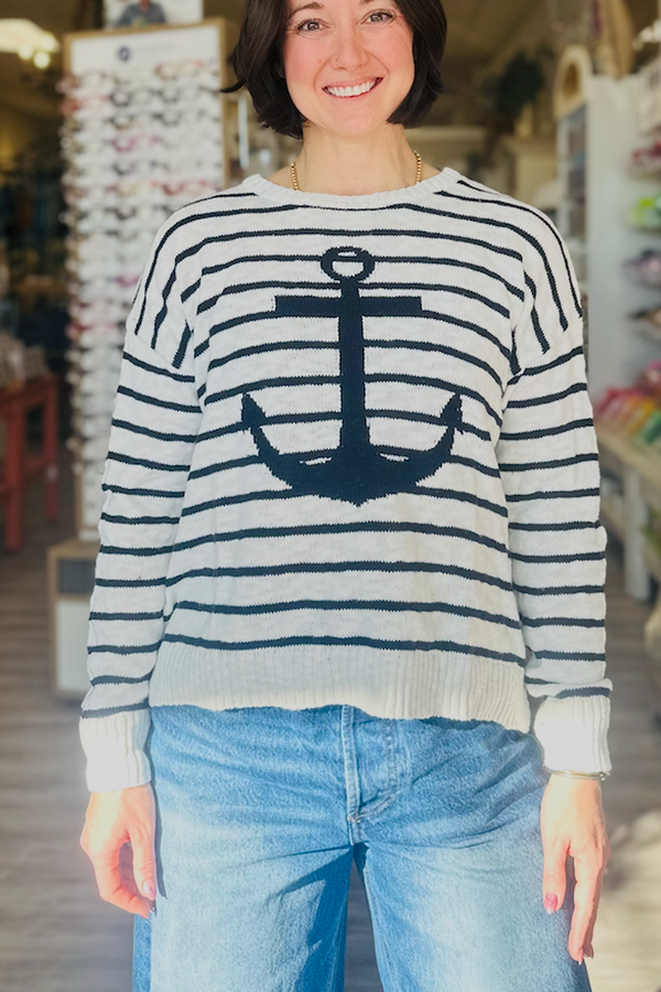 CCO Anchor Sweater - White