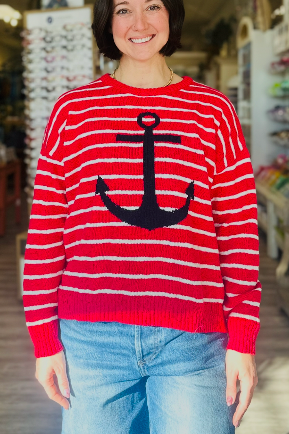 CCO Anchor Sweater - Red