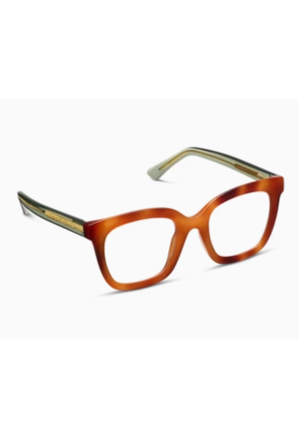 Reading Glasses - Fanfare Blonde Tortoise Green
