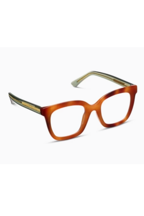 Reading Glasses - Fanfare Blonde Tortoise Green