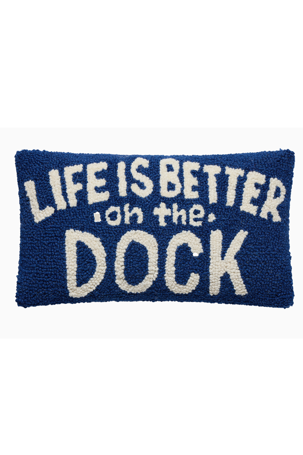 Hooked Small Pillow - Life is Better on the Dock