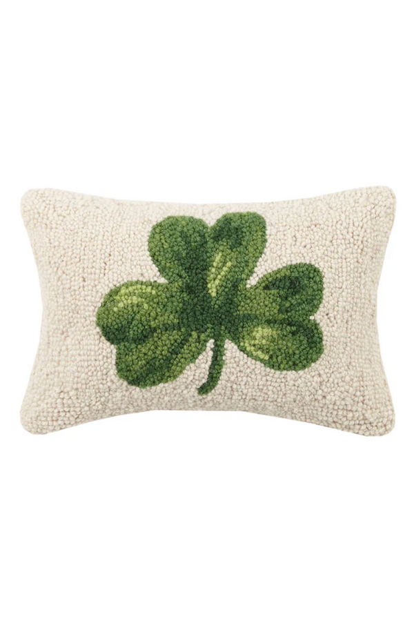 Hooked Small Pillow - Shamrock