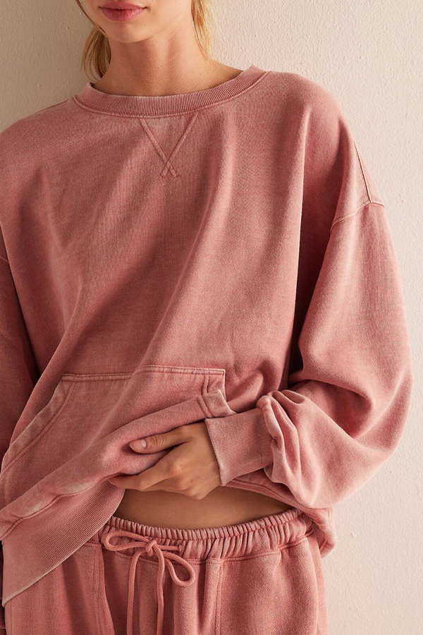 FP Slow It Down Pullover - Rose Dawn