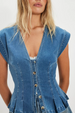 FP Dyland Denim Vest - Medium Blue