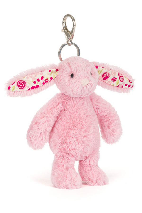 JELLYCAT Blossom Bashful Bunny Bag Charm - Blushkin