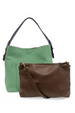 Joy Hobo-Style Handle Handbag - Bouncy Mint / Coffee