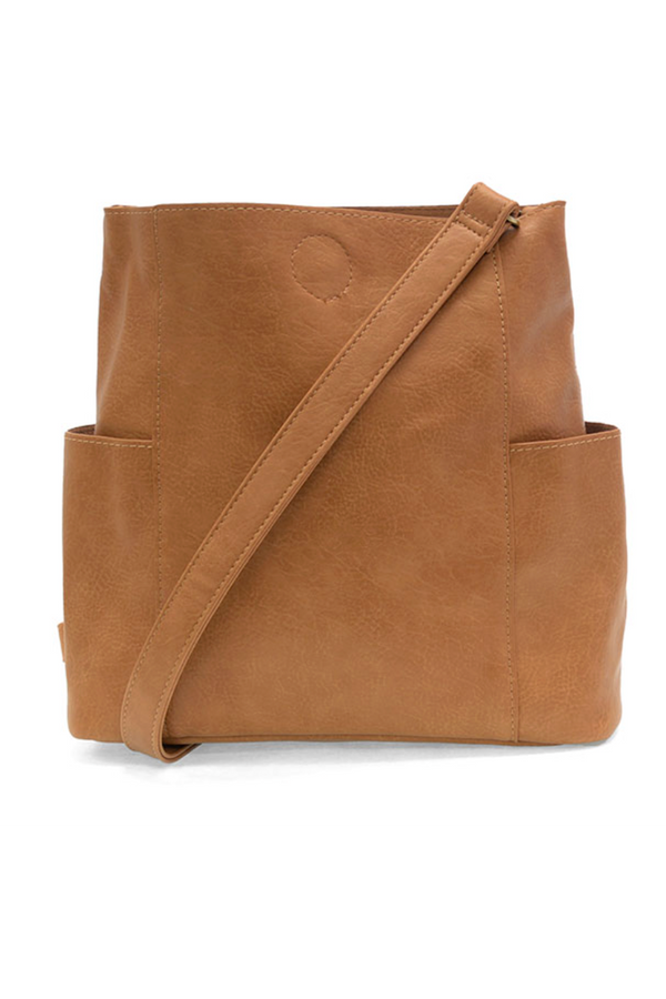 Joy Kayleigh Side Pocket Bucket Bag - Mid Tan