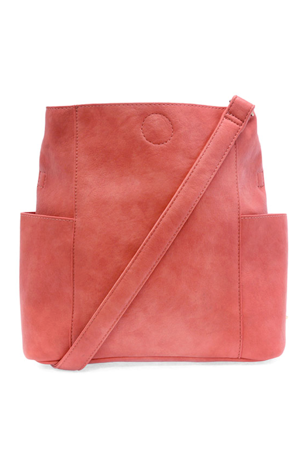 Joy Kayleigh Side Pocket Bucket Bag - Desert Coral