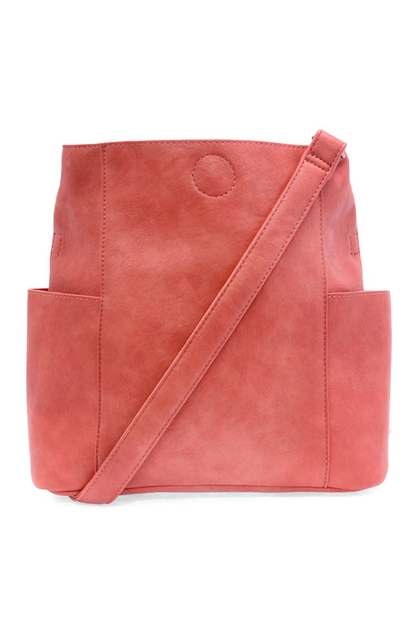 Joy Kayleigh Side Pocket Bucket Bag - Desert Coral