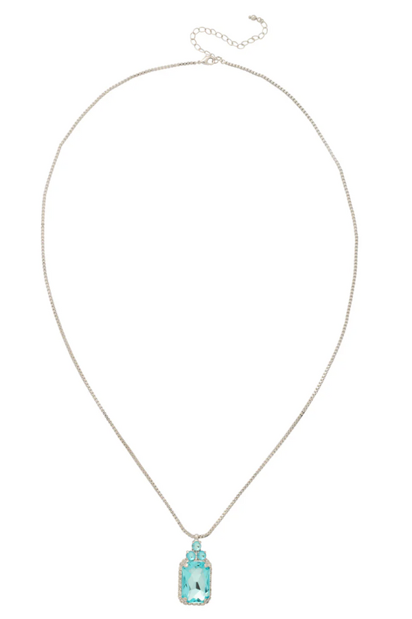 Viretta Embellished Necklace - Ocean