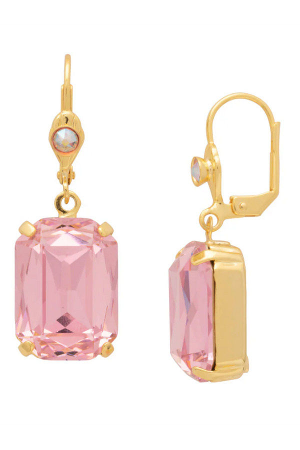 Kathleen Studded Dangle Earring - Panama Rose