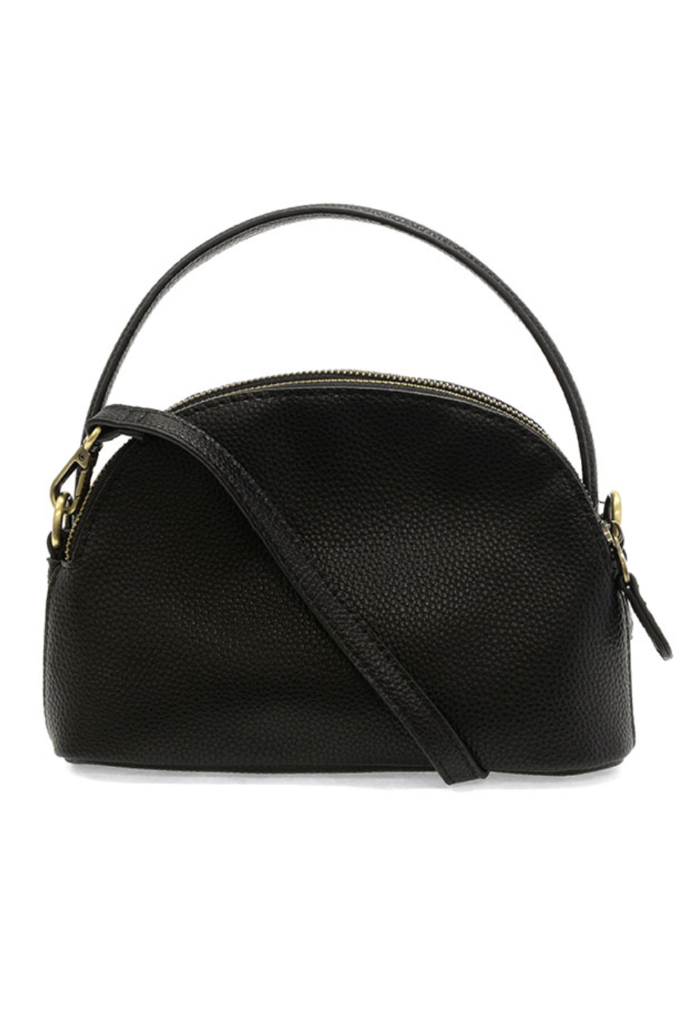 JOY Larissa Double Zip Dome Crossbody - Black