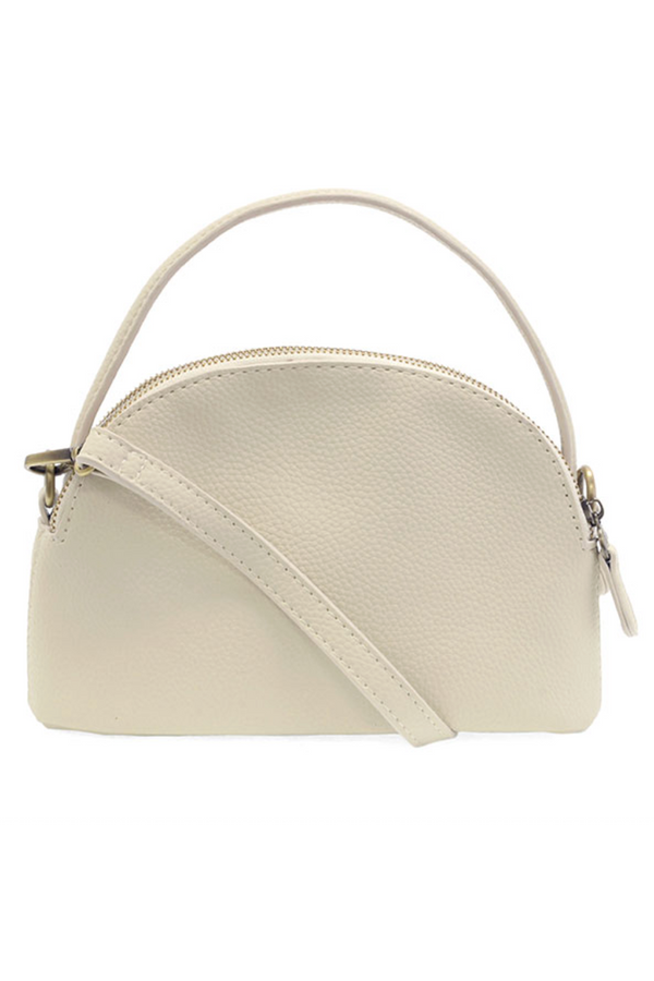 JOY Larissa Double Zip Dome Crossbody - Dove