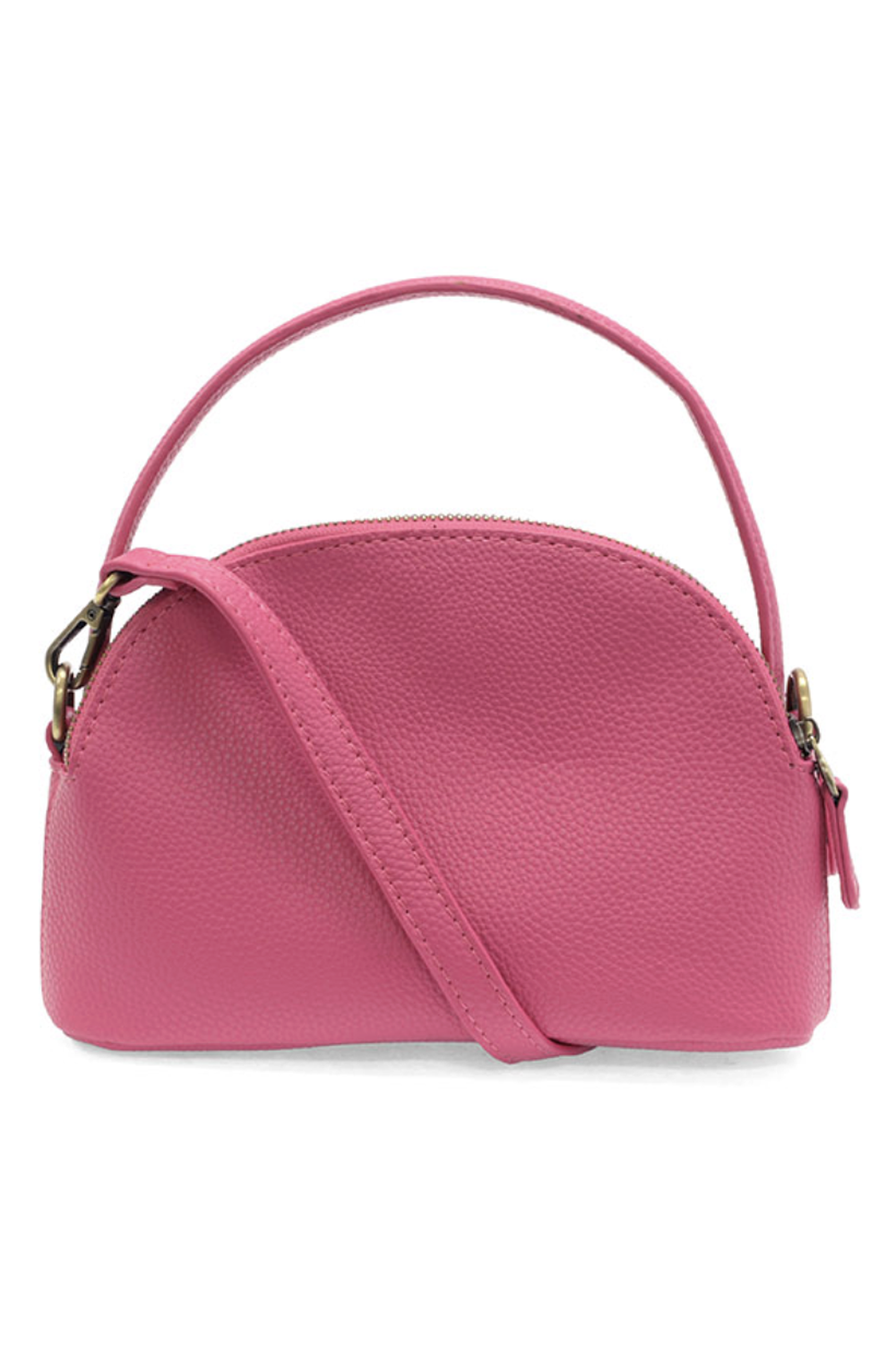 JOY Larissa Double Zip Dome Crossbody - Magenta