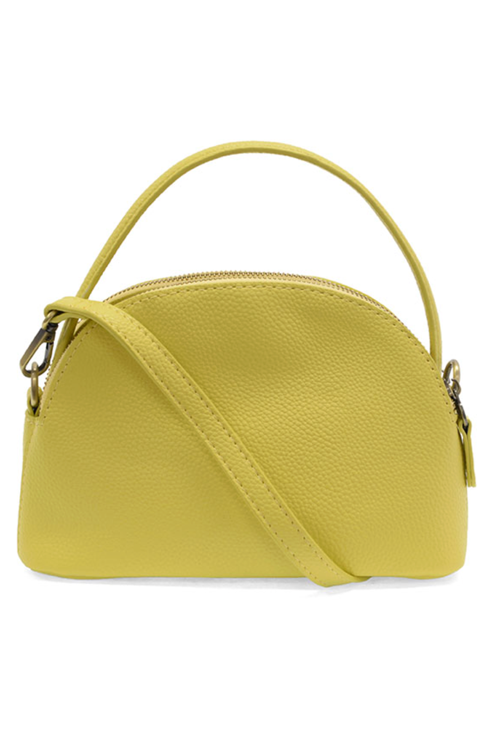 JOY Larissa Double Zip Dome Crossbody - Yellow