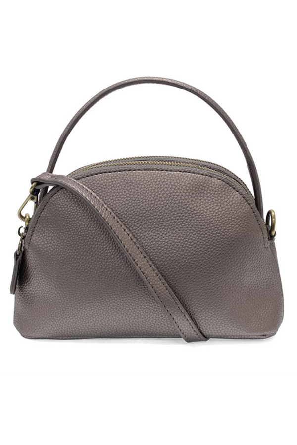 JOY Larissa Double Zip Dome Crossbody - Metallic Bronze