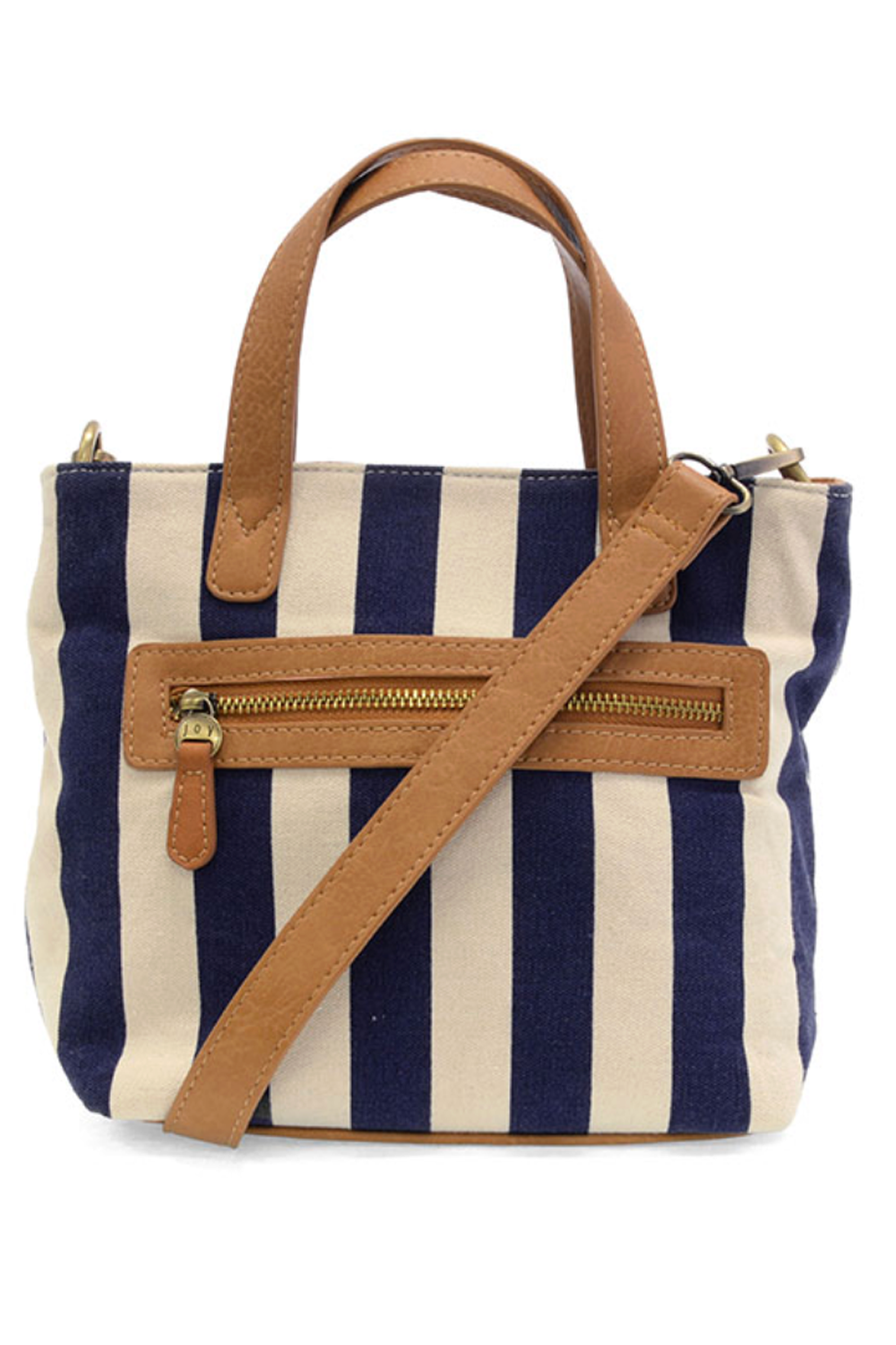 Joy Awning Stripe Capri Tote - Navy