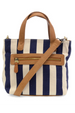 Joy Awning Stripe Capri Tote - Navy