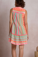 EL Sleeveless A-Line Dress - Neon Aztec