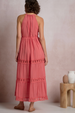 EL Halter Maxi Dress - Bright Pink