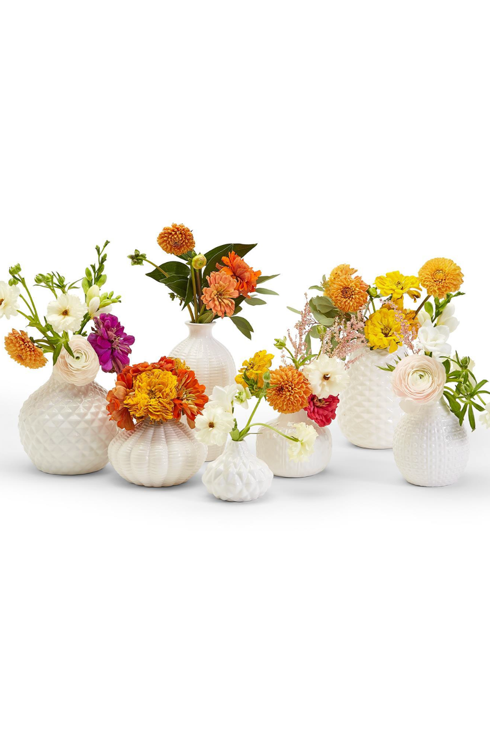 Artisan Carvings Vase - White